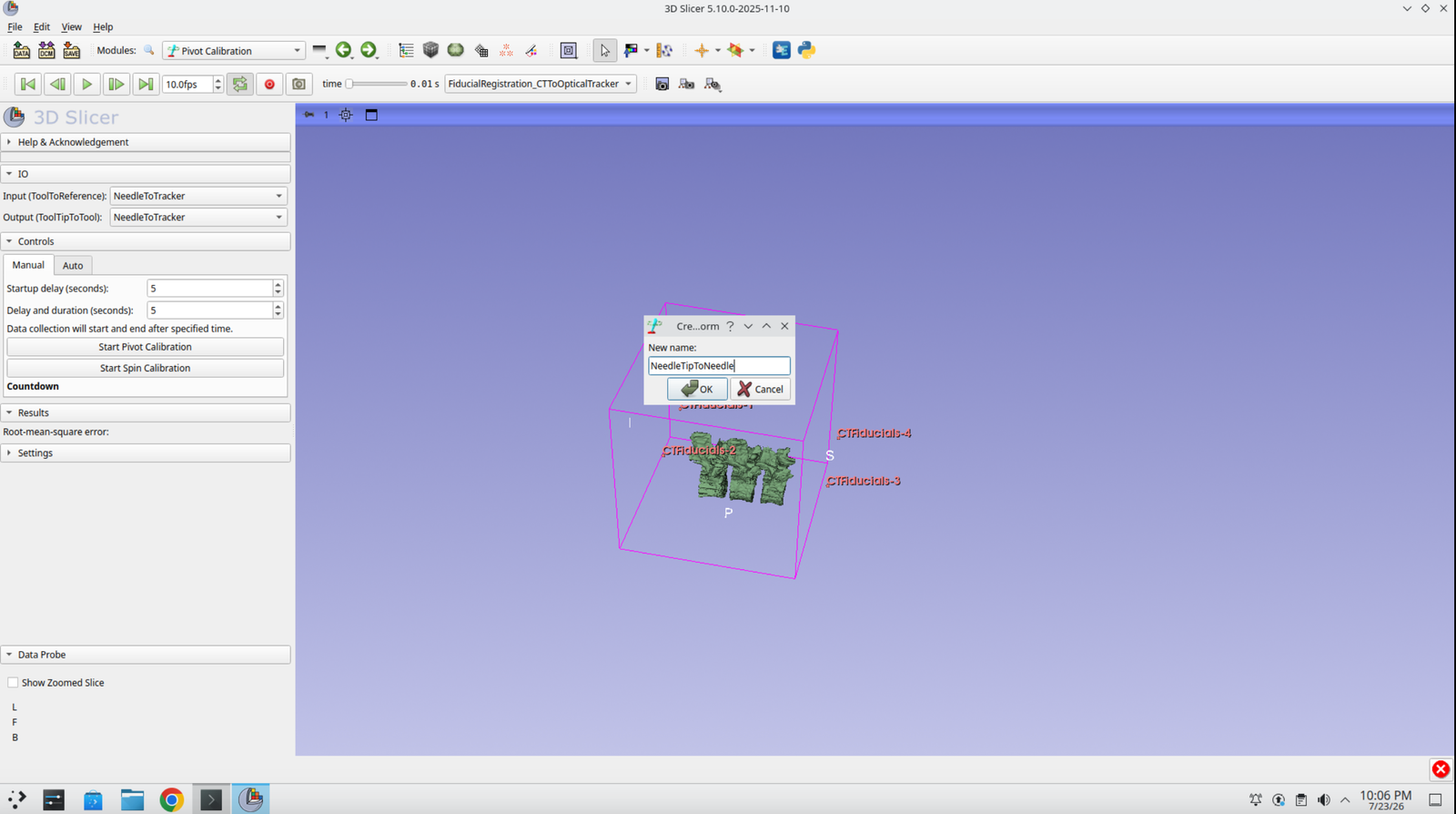 Transform naming dialog with NeedleTipToNeedle entered