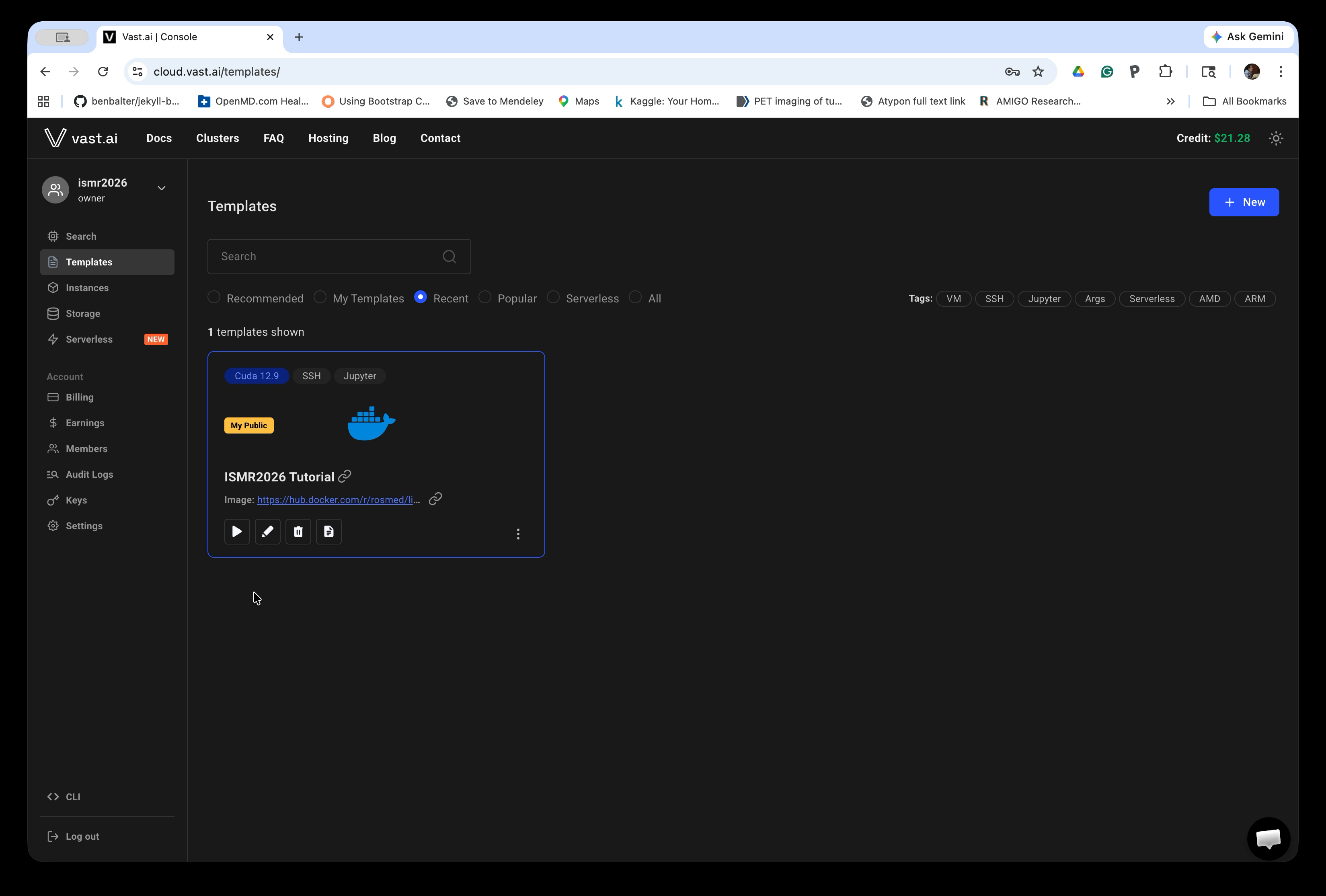 EMBC026 Tutorial template on the Templates page
