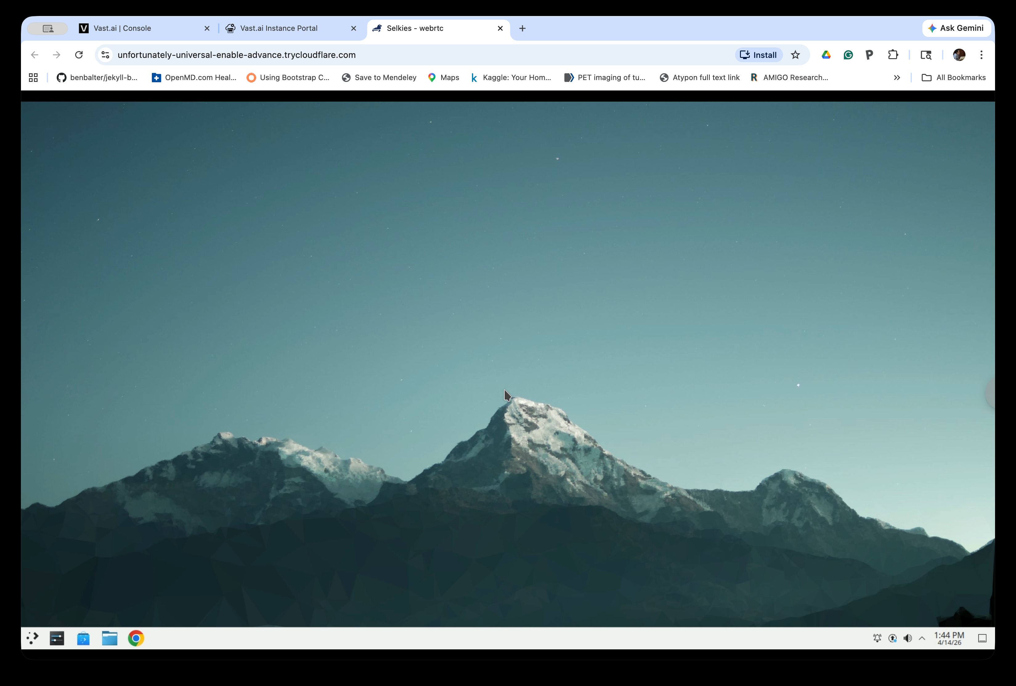 Linux desktop environment running in the browser